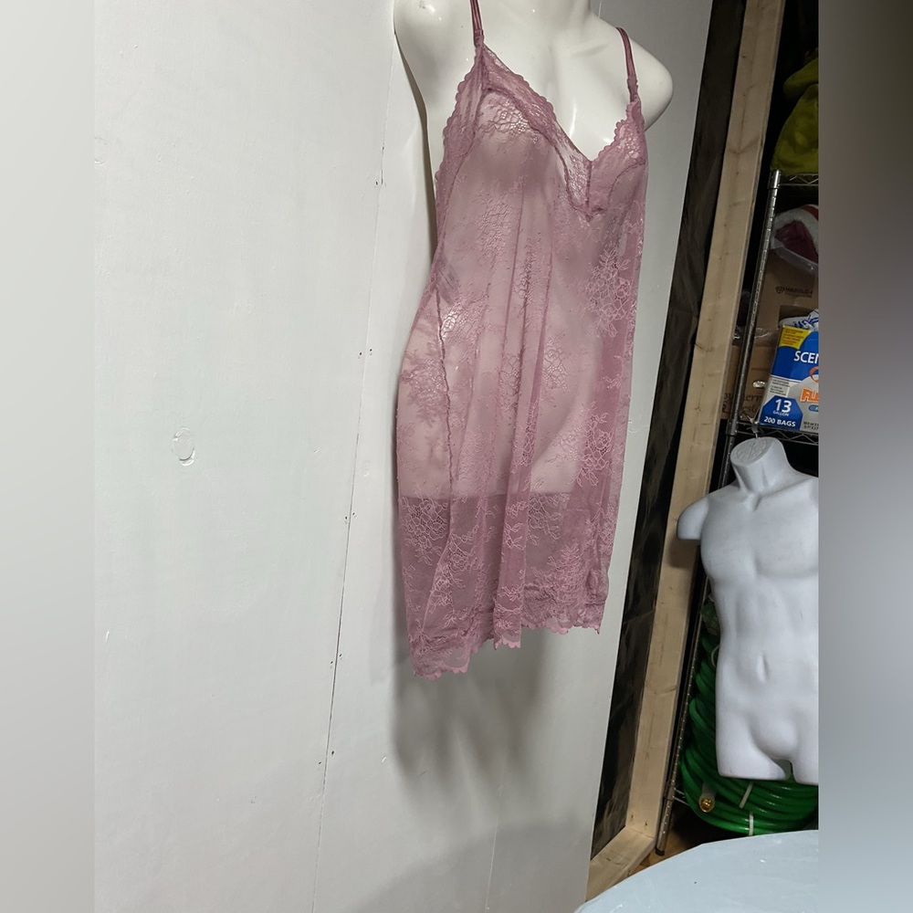 Auden Lace Chemise in Dusty Rose - Picture 2 of 6